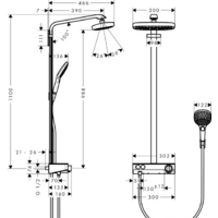 Hansgrohe Raindance Select E 300 2jet 27283400 (белый/хром) Image #14