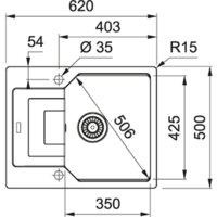 Franke Urban UBG 611-62 (бежевый) Image #2