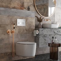 Roxen Simple Compact в комплекте с инсталляцией StounFix Dual Fresh 6 в 1 964407 (кнопка: белое стекло) Image #12