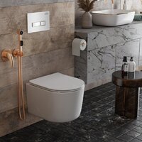 Roxen Simple Compact в комплекте с инсталляцией StounFix Dual Fresh 6 в 1 964407 (кнопка: белое стекло) Image #17