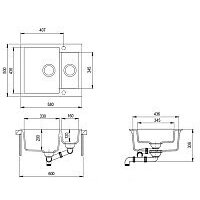 Aquasanita SQT150AW (графит) Image #3