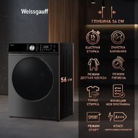 Weissgauff WMD 61211 D Inverter Steam Matt Black Image #2