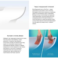 Wellsee Pure BY Wellsee RimFree 182605001 (чаша, пневмокрышка, матовый серый) Image #4