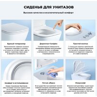 Wellsee Pure BY Wellsee RimFree 182603001 (чаша, пневмокрышка, матовый белый) Image #5
