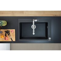 Hansgrohe S51 S510-F660 Zlewozmywak nablatowy 660 43313170 (черный графит) Image #2