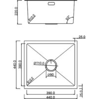 Roxen Uno 560210-44 (440*440) сатин под столешницу (с ролл-матом и дозатором) Image #14