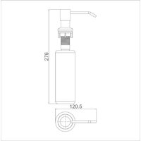 БелЭворс Со смесителем и дозатором Styl L + L74004-9 + L405-1 (серый/сатин) Image #11