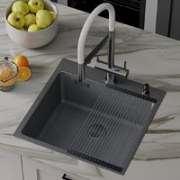 Roxen Snake 560220-45-BS PVD графит/текстурная поверхность (с ролл-матом и дозатором) Image #3