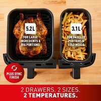 Tefal Dual Easy Fry Essential XXL Air Fryer EY901N (черный) Image #4