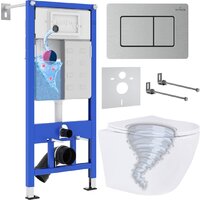 Roxen Antares Tornado в комплекте с инсталляцией StounFix Dual Fresh 6 в 1 968430 (кнопка: сатин) Image #1