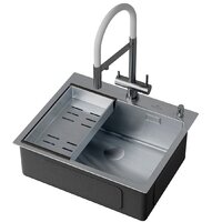 Roxen Simple 560220-60 сатин (с коландером и дозатором) Image #7