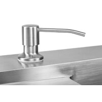 Saniteco 6550-L + Spike F9S07011 (сатин, с сифоном, дозатором и коландером) Image #9