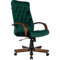 Бюрократ T-9928WALNUT Fabric (зеленый Italia Green/дерево) Image #1