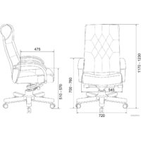 Бюрократ T-9928WALNUT Fabric (зеленый Italia Green/дерево) Image #10