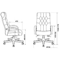 Бюрократ T-9928WALNUT Fabric (зеленый Italia Green/дерево) Image #9