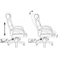 Бюрократ T-9928WALNUT Fabric (зеленый Italia Green/дерево) Image #8