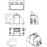 Falmec Burano 50 600 м3/ч (черный) Image #3