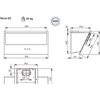 Falmec Verso Design 85 800 м3/ч (черный) Image #5