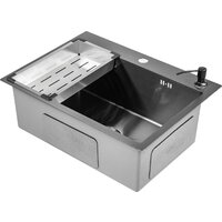 Saniteco 6045 Nano + Spike F9S07000 (хром, с сифоном, дозатором и коландером) Image #4