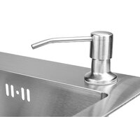 Saniteco 6045 + Spike F9S07011 (сатин, с сифоном, дозатором и коландером) Image #9