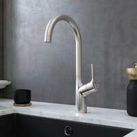 Saniteco 6045 + Spike F9S07011 (сатин, с сифоном, дозатором и коландером) Image #15