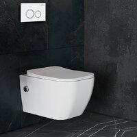 Roxen Cube Bidet One Rimless 6 в 1 StounFix Dual Fresh 506235 (кнопка: белый глянец) Image #11