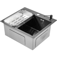 Saniteco 5045 Nano + Spike F9S07000 (хром, с сифоном, дозатором и коландером) Image #3