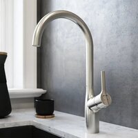 Saniteco 6550-R + Spike F9S07011 (сатин, с сифоном, дозатором и коландером) Image #15