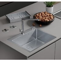 Roxen Simple 560220-50 сатин (с коландером и дозатором)