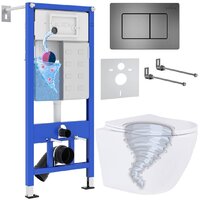 Roxen Antares Tornado в комплекте с инсталляцией StounFix Dual Fresh 6 в 1 968391 (кнопка: оружейная сталь)