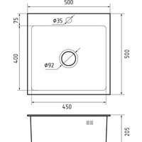 GranFest Metal нержавеющая сталь AISI 304 GF-5050 (с сифоном) Image #4