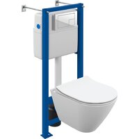 Cersanit City Smart CO DPL EO Slim (с кнопкой Corner 64077 белый) Image #1