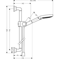 Axor Citterio с душем Raindance S 120 Air 3jet 27991000 Image #2
