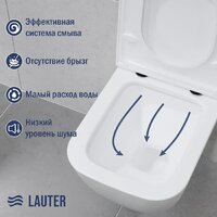 Lauter Nuremberg 21811 + 21901001 (белый, с кнопкой смыва 219704J черный) Image #4