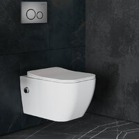 Roxen Cube Bidet One Rimless 6 в 1 StounFix Dual Fresh 632852 (оружейная сталь/металл) Image #12