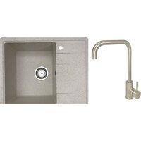 БелЭворс Mila L + смеситель W4998-4 (бежевый)