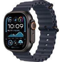 Apple Watch Ultra 2 LTE 49 мм (титановый корпус, черный/темно-синий, ремешок из эластомера)