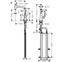 Hansgrohe M7115-H240 73802800 Image #2