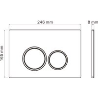 Roxen Cube bidet в комплекте с инсталляцией StounFix Dual Fresh 6 в 1 966127 (кнопка: серый бетон) Image #15