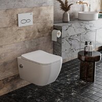 Roxen Cube bidet в комплекте с инсталляцией StounFix Dual Fresh 6 в 1 966127 (кнопка: серый бетон) Image #9