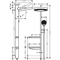 Hansgrohe Rainfinity Showerpipe 360 1jet 26842000 (хром) Image #2
