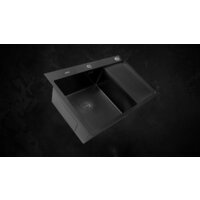 Astir Decor PVD Black C78x51BL (с сифоном, дозатором и коландером) Image #6