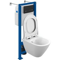 Cersanit City Smart CO DPL EO Slim + Vector 68305 (с кнопкой Estetica черный матовый) Image #2