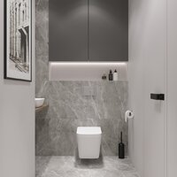Lauter Square 214903 + GROHE Rapid SL 38721001 (овальная, хром) Image #16