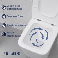 Lauter Square 214903 + GROHE Rapid SL 38721001 (овальная, хром) Image #5